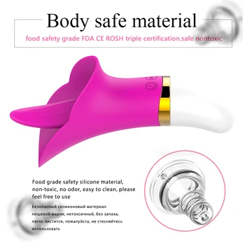Silikónové G-spot Vibrátor USB Nabíjateľné Jazyk Masáž 12 Rýchlosť Vibračný Stimulátor Klitorisu Sexuálne Hračky pre Ženy, Dospelých, Sexuálne Hračky