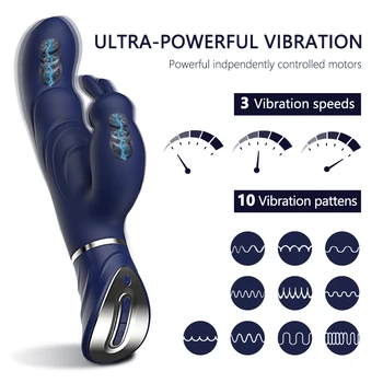 Silný Králik Vibrátory Sexuálne Hračky pre Ženy Stimulácia Klitorisu Orgazmus G-spot Veľké Vibračné Dildo Páry Masturbator Sex Shop