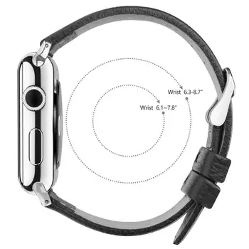 Skutočné Krava Kožený Remienok pre apple hodinky kapela 42mm 44 mm apple hodinky 4 5 38 mm 40 mm iwatch 3/2/1 correa nahradenie náramok