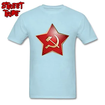Slim Fit T Shirt Mužov Logo T-shirt C C C P Red Star Tlač Tričko Zbrusu Nový Muž CCCP Symbol Oblečenie Jedinečné Topy REPUBLÍK Sovietskeho Tees