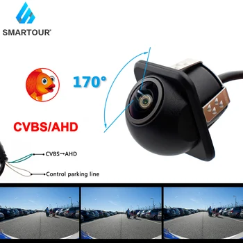 Smartour 1280*1080P Nočné Videnie Fisheye Objektív Vozidla Zadnej strane Zálohy Zozadu AHD CVBS Fotoaparát Pre Všetky Android DVD, Monitor