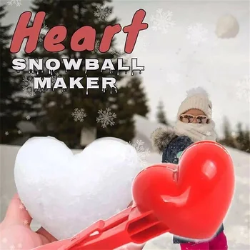 Snowball Maker Klip Plastové Formy Tools Zimné Hrať guľovačku pre Deti a Dospelých, Láska Kačica Okrúhly Tvar Vonkajšie Športové Klip