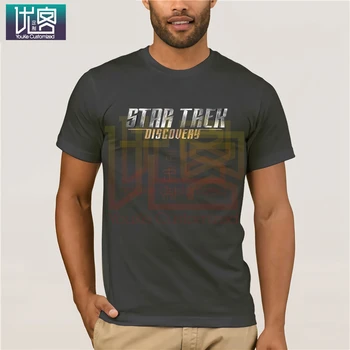 Star Trek Objav Kovov Title T-shirt Oblečenie Populárne T-Shirt Crewneck Bavlna Tričká, Vintage Posádky Krku