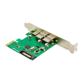 Super Rýchlosť PCI-E X4 Na USB 3.1 Typ-C + Typ-Port Rozširujúca Karta PCI-E USB 3.0 card čipová sada VL805 usb3.1 usb3.0 rozbočovač do Pcie