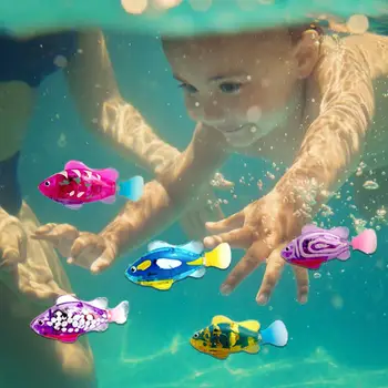 Svetlo Transparentné Elektrické Fishswimming Vo Vode Určenej Na Kúpanie, Sprcha Hračka Umývadlo, Vaňa, Bazén Fantastické Dary