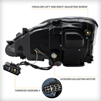Svetlometu Montáž Pre Lexus IS250/IS300/IS350 2006-2012 Amber FULL LED Sekvenčné Zase Predné Lampy Pulg a Hrať Auto Príslušenstvo