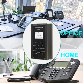 Telefón Call Recorder,Automatické/manuálne Telefónne Záznamové Zariadenie s Slučky Nahrávania na Externý Reproduktor a Čas/Dátum, Pečiatka