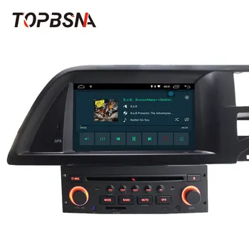 TOPBSNA Android 10 Auto DVD Prehrávač Pre Citroen C5 Multimediálne 1 Din GPS Navigácie Rádio Zrkadlo prepojenie WIFI Quad Jadier GPS Navi RDS
