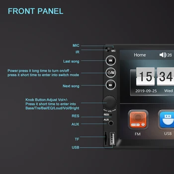 Touch Screen HD Multimediálne Prehrávače Dvojité 2 DIN autorádia 7 palcový Displej, Bluetooth, AUX Auto Stereo Vedúci Jednotky