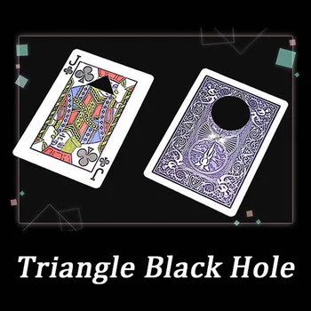 Trojuholník Čiernej Diery Kúzla Fáze zblízka Magia Karty, Nachádzajúce sa Magie elementary meditation Ilúzie Trik Rekvizity pre Mágov