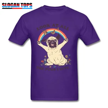 Uchovávajte Ho v Cievky T-shirt Mužov Funky Tričko Všetky Pugs dávam Vtipné Tričko Muž Sivá Topy Bavlna Cartoon Tees Homosexuálov Dúhový Pride