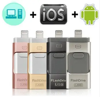 USB 3.0 Flash Disk Pre iPhone X/8/7/7 Plus/6/6/5/SE/ipad OTG Pero Disk HD Memory Stick 8 GB 16 GB 32 GB, 64 GB 128 GB usb kl ' úč