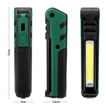 USB Nabíjateľné KLASU Baterka Pochodeň Prenosné LED Pracovné Svetlo Magnetické KLASU Lanterna Háčik na Zavesenie Lampa Pre Vonkajšie