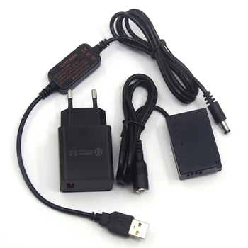 USB Napájací Kábel 8V+DR-E18 LP-E17 Figuríny Batérie+5V Nabíjačka pre Canon EOS 750D Kiss X8i T7i T6i 760D T6S 77D 800D 200D Rebel SL2