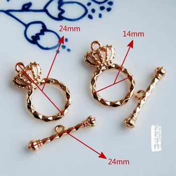 Veľkoobchod 5 ks/veľa pozlátené háčiky prepnúť spona šperky robiť plavidlá zistenia DIY pre ženy