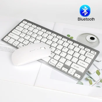 Veľkoobchod Profesionálnej Ultra-slim Bezdrôtová Klávesnica myš Bluetooth 3.0 Klávesnice Teclado pre Apple iPad Série Systém iOS