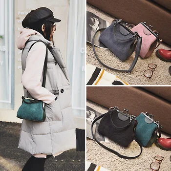 Vintage velúrové klip shell ženy kabelky dizajnér tašky cez rameno, luxusné žena crossbody taška lady malé peňaženky 2019 jeseň zima