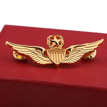 Vintage Zlato druhej svetovej VOJNY USAF Krídla pre Mužov Vojenského Velenia Pilot Kovové Krídla Kovové Odznak Pin Brošne Najlepší Darček pre Armádu Fanúšikov BH