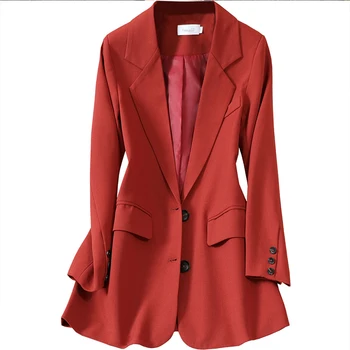 Vysoká kvalita veľká veľkosť M-5XL Ženský oblek Temperament bežné ladies bunda Profesionálne dámske Sako Jeseň A v Zime roku 2020