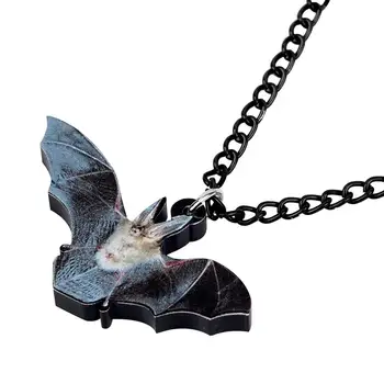 WEVENI Akryl Halloween Lietania Bat Náhrdelník Choker Novinkou Zvierat Šperky Dospievajúce Dievča Deti Kúzlo Darček Festival Dekorácie Brincos