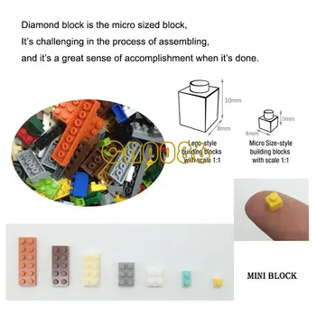 Wisehawk Diamond Blokov Tortu Mini Tehly Budovy Nastaviť Deti Montáž Model Vianočné Darčeky Skoro Vzdelávacie Hračky pre Deti,