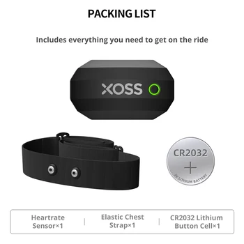 XOSS Hrudníka Heart Rate Monitor Snímača Popruh Bluetooth ANT+ Bezdrôtový Zdravie, Fitness Smart Senzor Bicykli