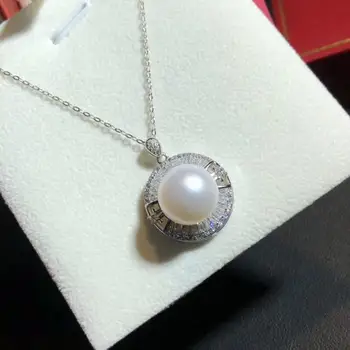 YIKALAISI 925 Sterling Silver Šperky, Perly Prívesky 2019 Jemné Prírodné Perly šperky 11-12mm Prívesky Pre Ženy, veľkoobchod