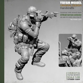 Yufan Model1/35 Živice Obrázok Nám Sniper Pozorovateľ Vozidla Verziu Živice Vojak Polarizačné Yfww-1989
