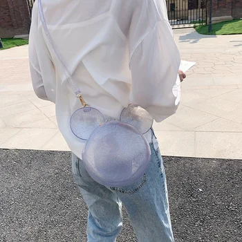 Yuhua, 2020 nové módne kabelky, ročník farbou žien messenger taška, bežné žena taška cez rameno, trend mickey karikatúry tašky