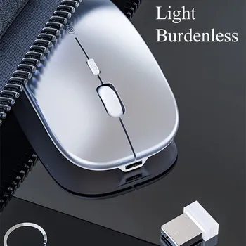 Úrad Myši Wireless Mouse Computer Ultra Tenké Tichý Optická Myš pre Notebook Batéria/Rechargable Módne Stlmiť Myši pre Notebook