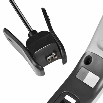 Čierne Plastové Nabíjací Držiak Klip Smart Hodinky 1m USB Nabíjačka, Dátový Kábel, Drôt, Kábel Vhodný Pre Garmin Vivosmart 4 Hodinky