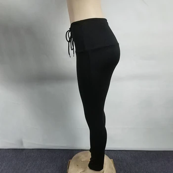 Ženy Cvičenie Leginy Módne Push Up Legíny Pevný Tenký Ako Ceruzka Nohavice Vysoký Pás Jeggings Módne Žena Čipky Legíny