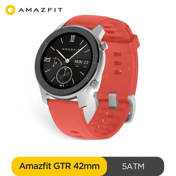 Склад в России Globálna Verzia Amazfit GTR 42mm Smart Hodinky 5ATM Smartwatch 12 Dní Batérie Music Control Pre Android, IOS